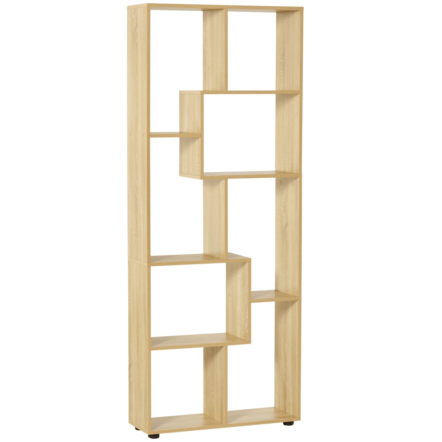 8-Cube Bookcase, Tall Display Shelf, Standing Storage Rack