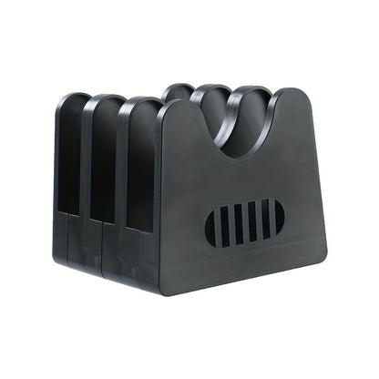 Rust-Proof ABS Kitchen Organizer – Spoon and Utensil Holder with Drainage and Pot Lid Rack