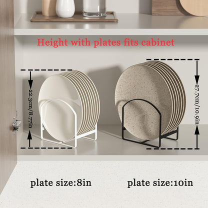 4-Pack Arch-Shaped Dish Racks – Black or White Metal Kitchen Storage Organizer