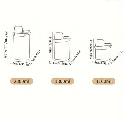 2pcs Large-Capacity Washing Powder Storage Box – Plastic Laundry Detergent & Household Storage Container
