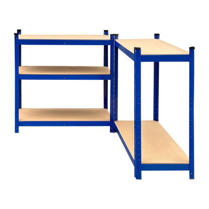 Heavy-Duty 5 Tier Blue Metal Garage Shelving Unit – 875kg Capacity Storage Rack for Home, Kitchen, Utility Room & Warehouse