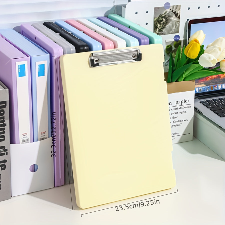 A4 File Folder Storage Box with Plate Clip – Large Capacity Multi-Function Document & Test Paper Organizer