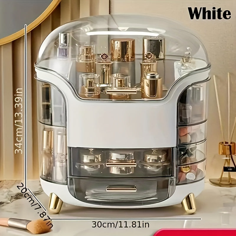 Makeup & Skincare Organizer Case – Large Cosmetic Storage Box for Vanity, Bathroom & Desk