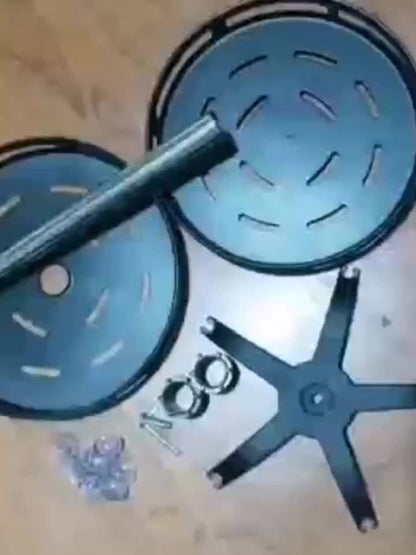 1pc 360° Rotating Spice Rack – Countertop 3 Tier Round Metal Turntable Organizer for Kitchen & Dining