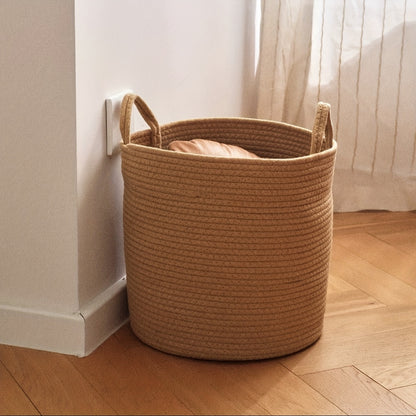 3pcs Jute Laundry Basket Set – Woven Hamper for Dirty Clothes, Towels, and Blankets – Bathroom, Bedroom, and Living Room Storage