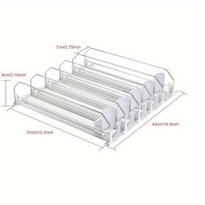 3/4/5-Piece Beverage Pusher Drink Dispenser – Refrigerator Bottle and Can Storage Box