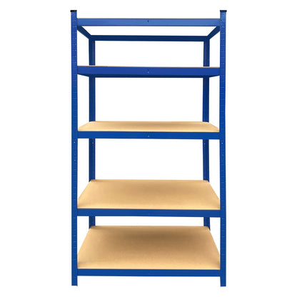 Heavy-Duty 5 Tier Blue Metal Garage Shelving Unit – 875kg Capacity Storage Rack for Home, Kitchen, Utility Room & Warehouse