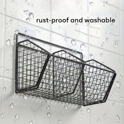 Wall-Mounted Kitchen Storage Basket – Durable Hanging Organizer Rack for Vegetables, Garlic, Onions & More