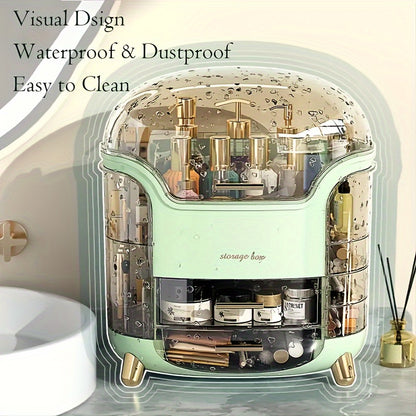 Makeup & Skincare Organizer Case – Large Cosmetic Storage Box for Vanity, Bathroom & Desk