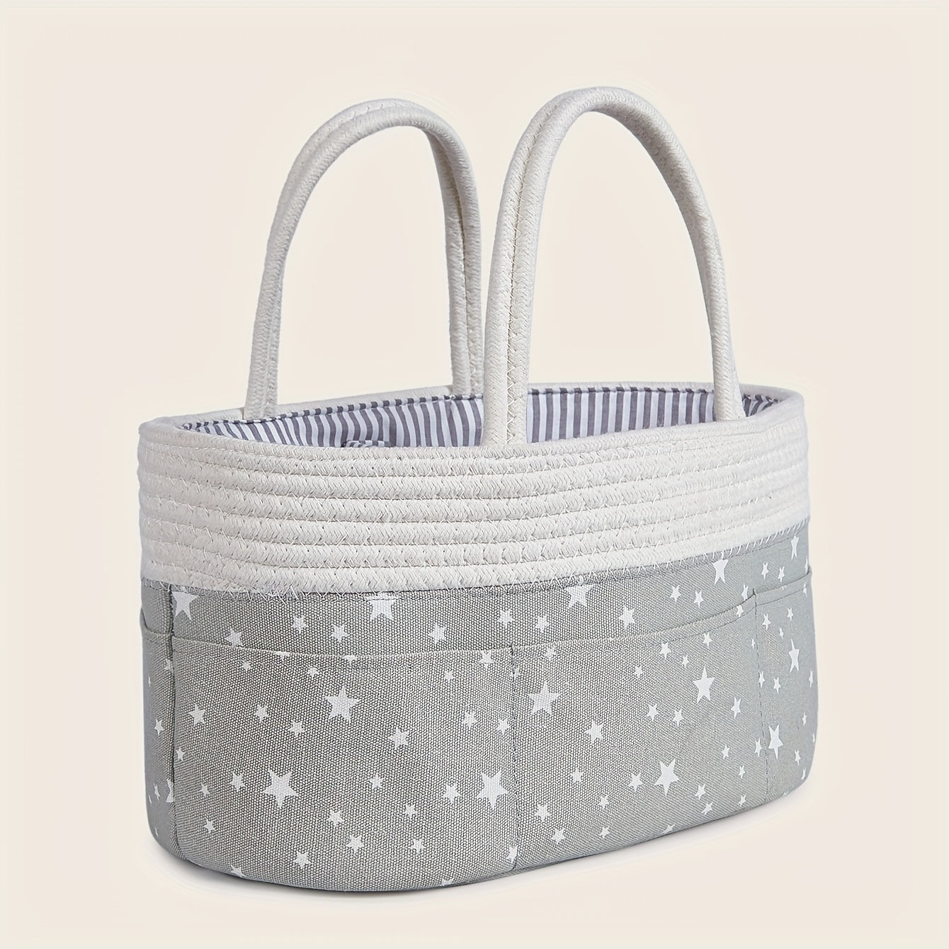 Braided Hand-Holding Diaper Storage Bag – Portable Organizer