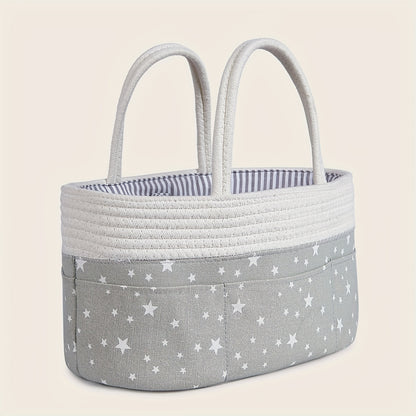 Braided Hand-Holding Diaper Storage Bag – Portable Organizer
