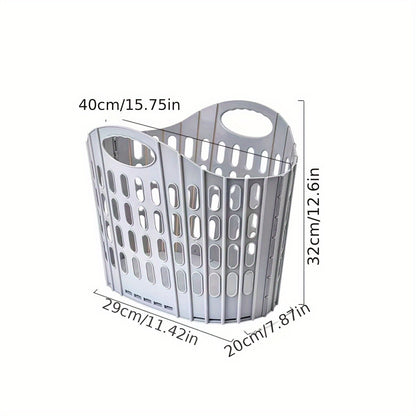 Modern Foldable Laundry Basket – Multi-Compartment Clothes Storage