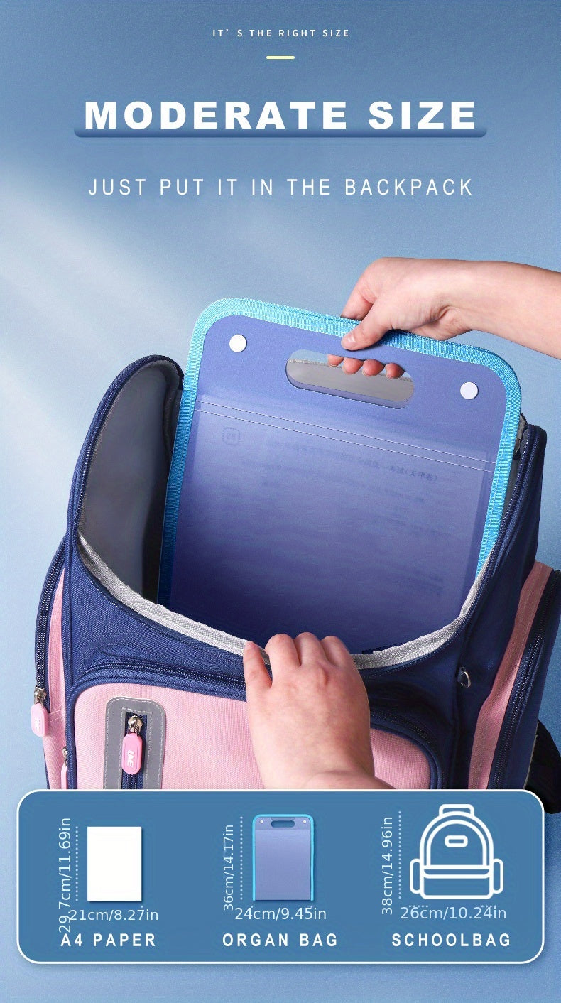 A4 Portable 13-Grid Expanding File Folder – Translucent Document Organizer Bag
