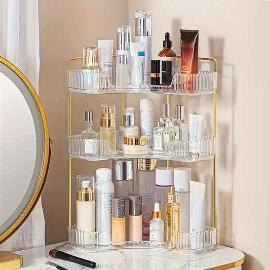 Corner Bathroom Counter Organizer – Perfume Tray and Vanity Storage Rack