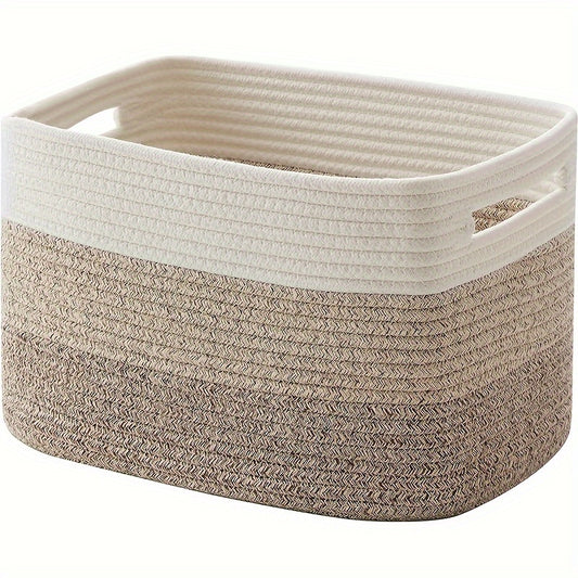 Rope Woven Storage Basket – Multipurpose Organizer for Toys, Towels, Laundry & Home Décor