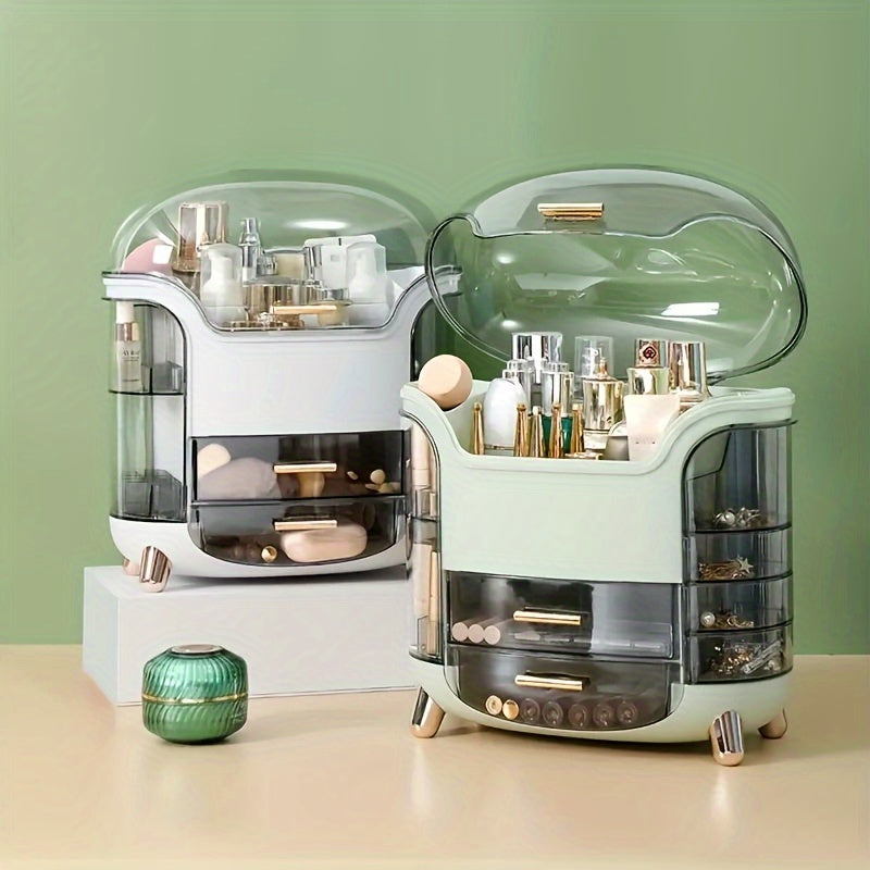 Makeup & Skincare Organizer Case – Large Cosmetic Storage Box for Vanity, Bathroom & Desk