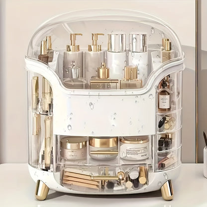 Makeup & Skincare Organizer Case – Large Cosmetic Storage Box for Vanity, Bathroom & Desk