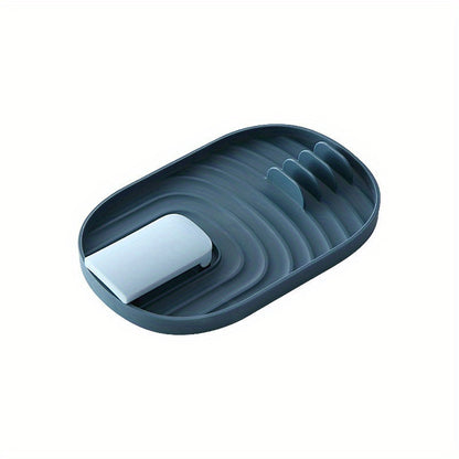 Foldable Pot Lid & Utensil Rack – Kitchen Organizer for Spoons, Spatulas & Cutlery